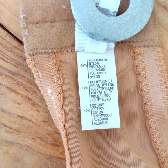 Malizia by LaPerla 2 Vintage Tan Convertible Water Implant Push Up Bra Size 34 - Picture 9 of 12